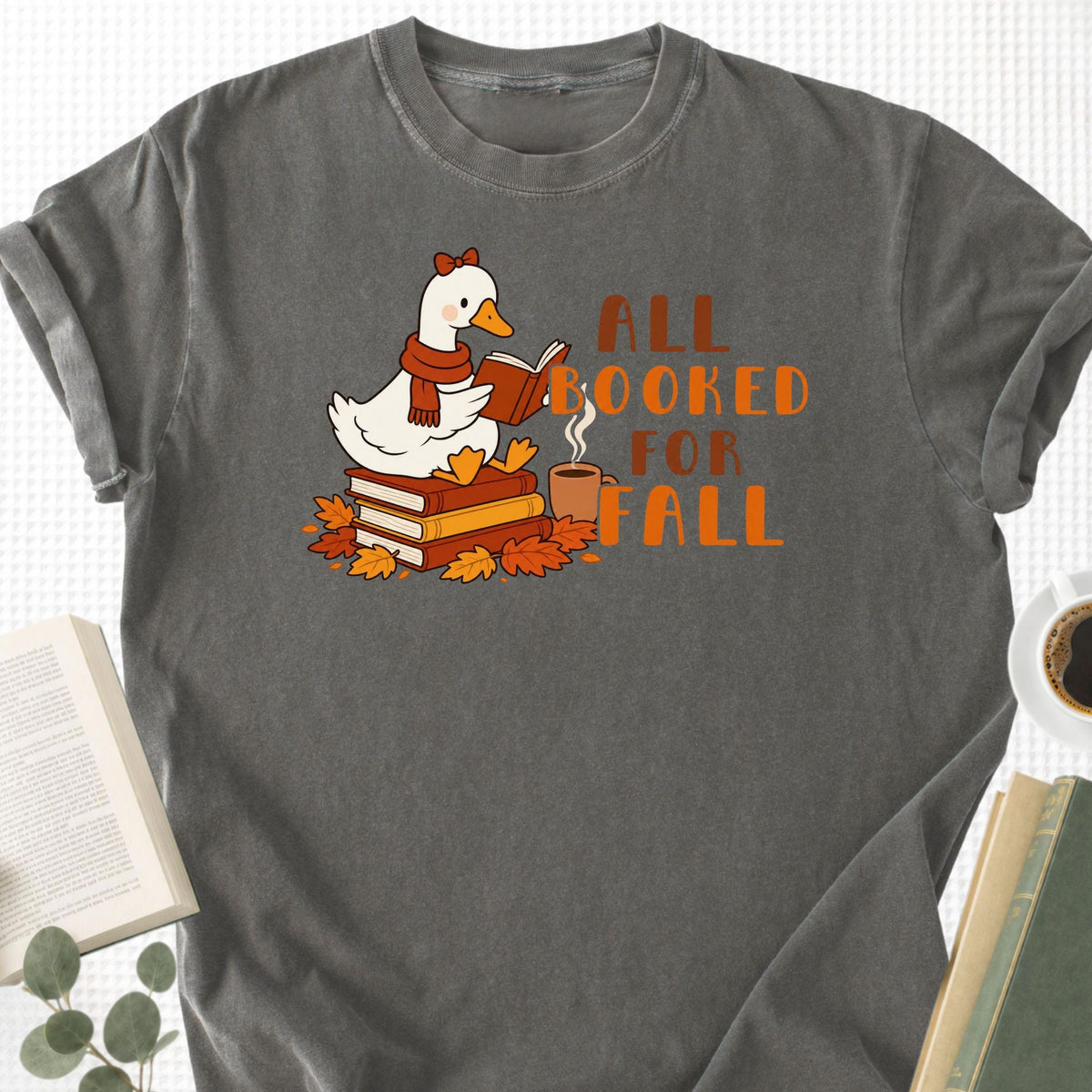 All Booked For Fall Goose Unisex T-Shirt - Book Social Club