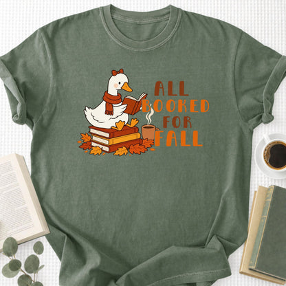 All Booked For Fall Goose Unisex T-Shirt - Book Social Club