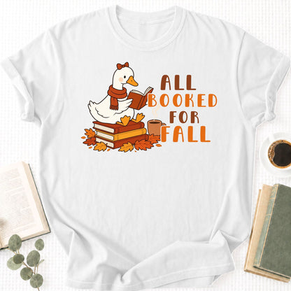All Booked For Fall Goose Unisex T-Shirt - Book Social Club