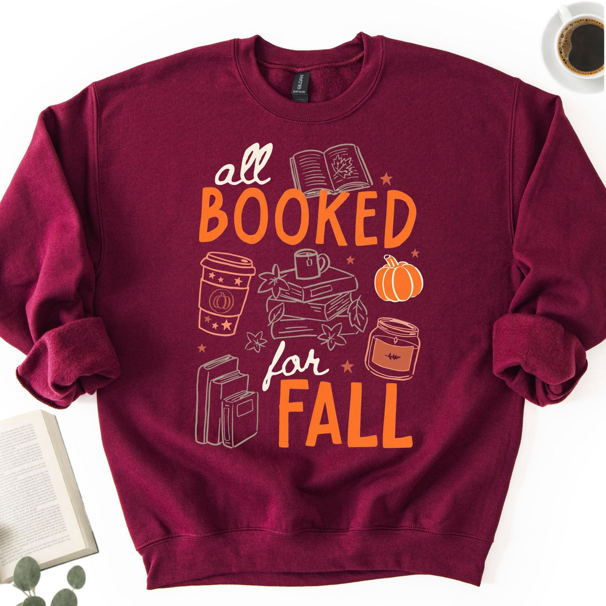 All Booked for Fall Unisex Sweatshirt - Book Social Club