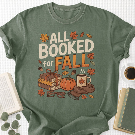 All Booked for Fall Unisex T-Shirt - Book Social Club