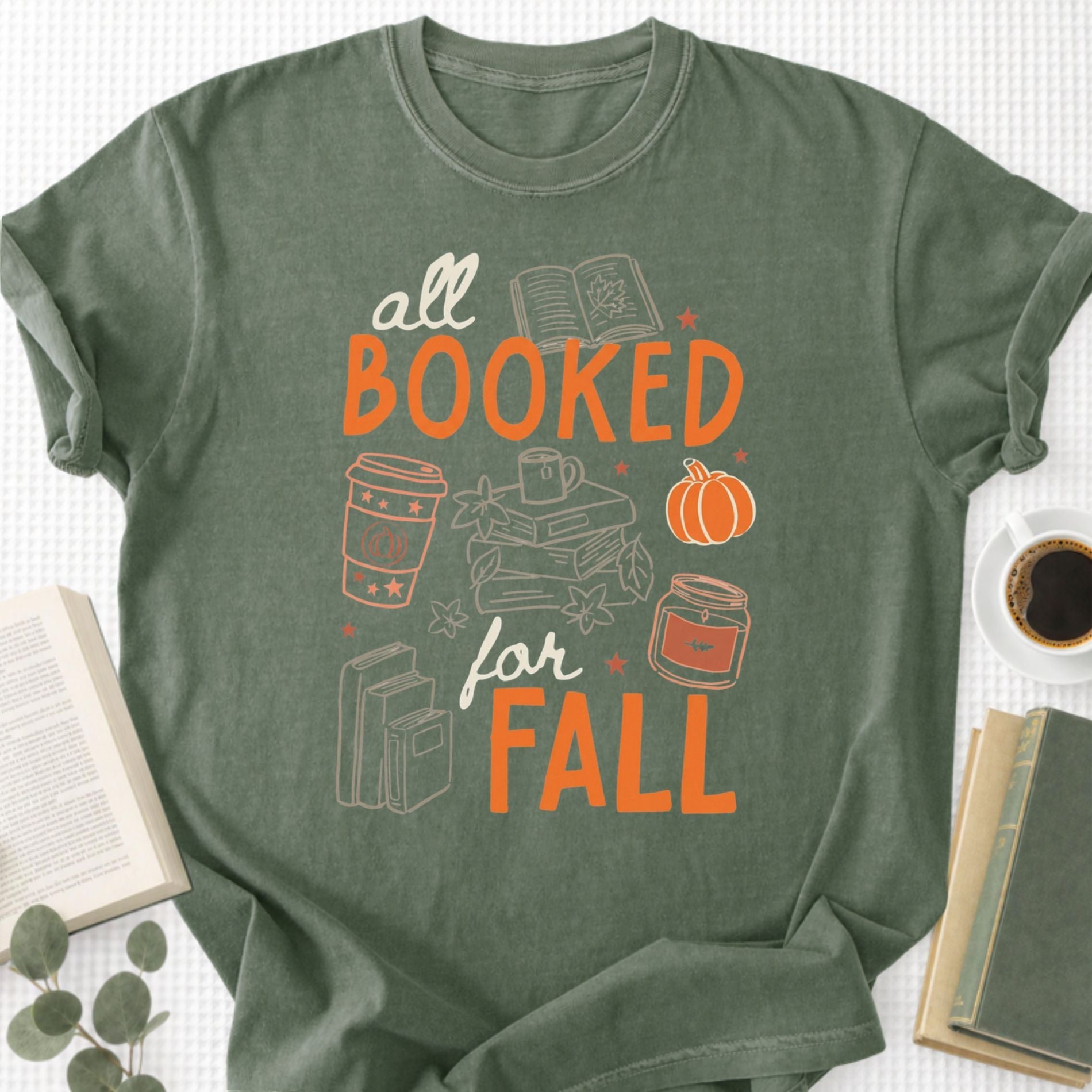 All Booked for Fall Unisex T-Shirt - Book Social Club