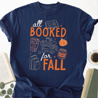 All Booked for Fall Unisex T-Shirt - Book Social Club
