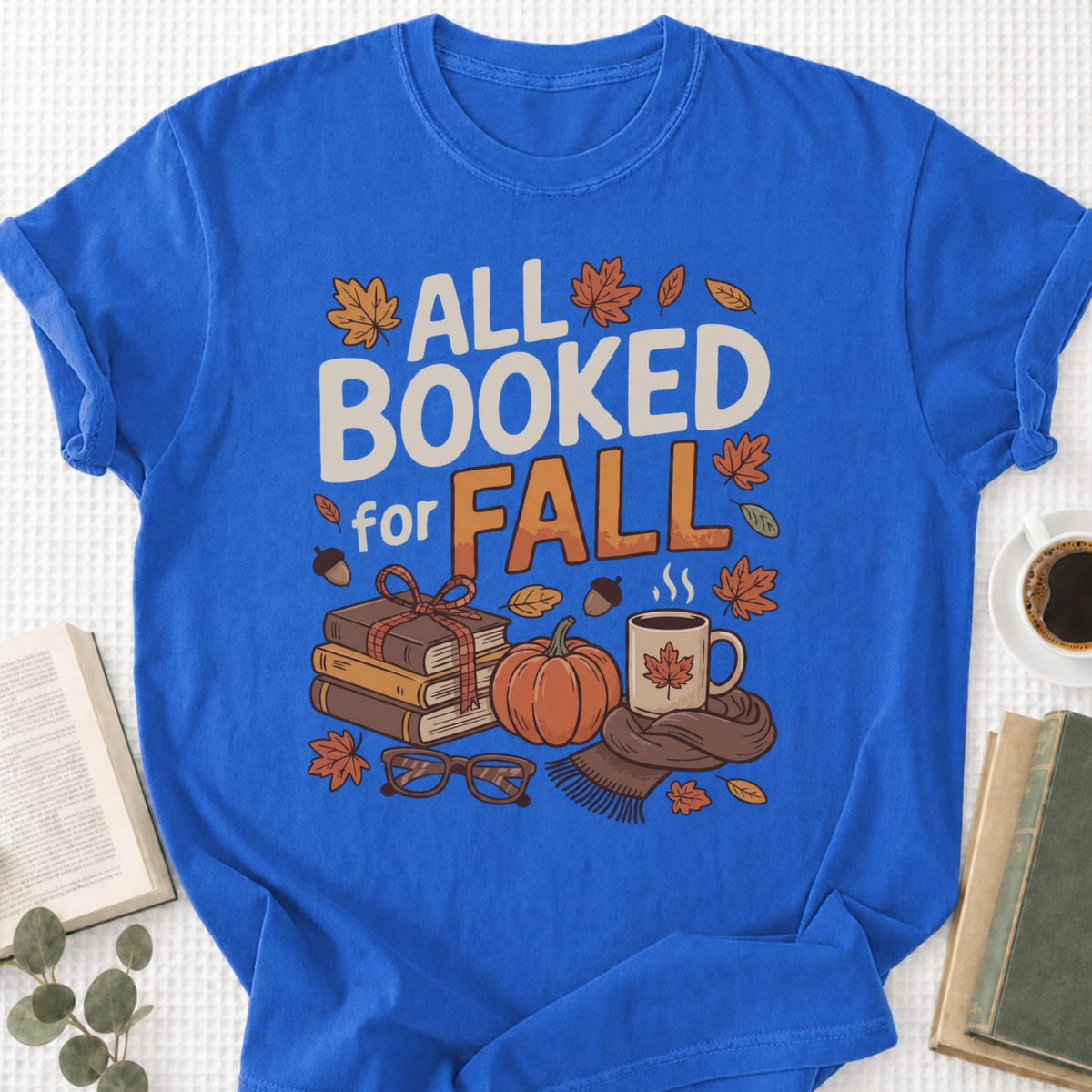All Booked for Fall Unisex T-Shirt - Book Social Club