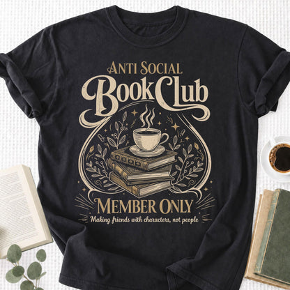 Anti Social Book Club Unisex T-Shirt - Book Social Club