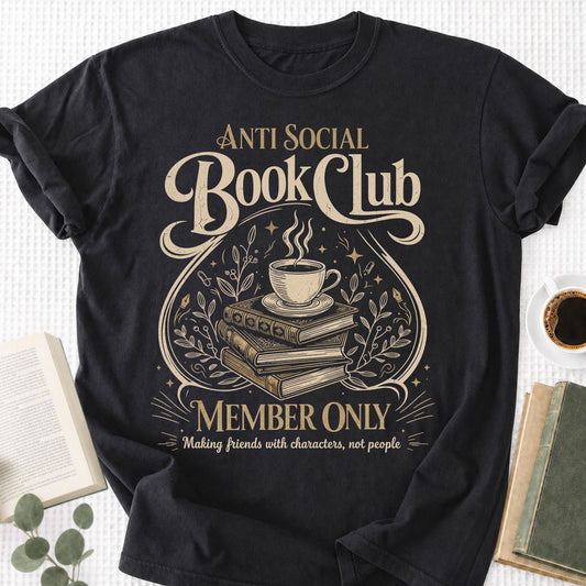 Anti Social Book Club Unisex T-Shirt - Book Social Club