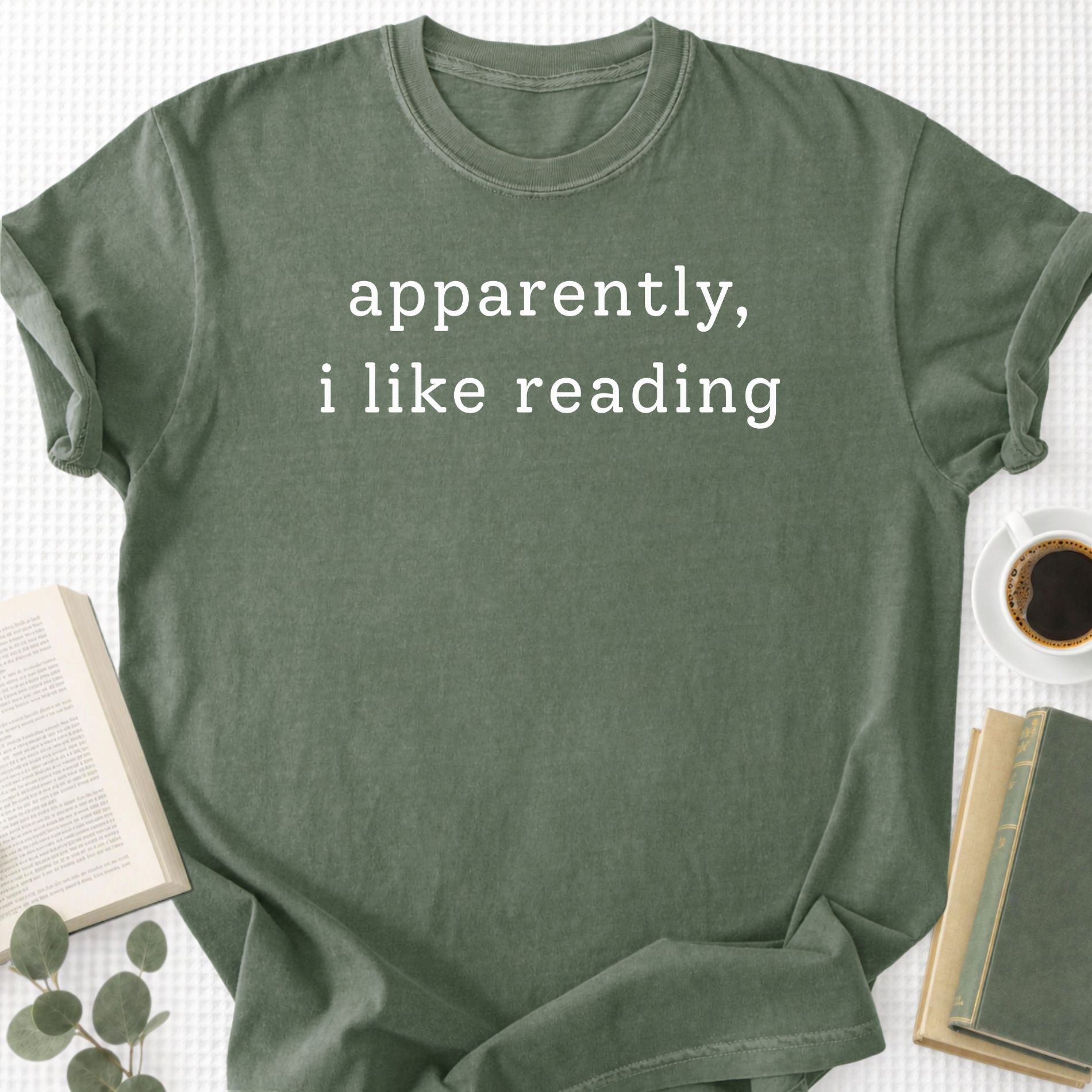 Apparently, I Like Reading Unisex T-Shirt - Book Social Club