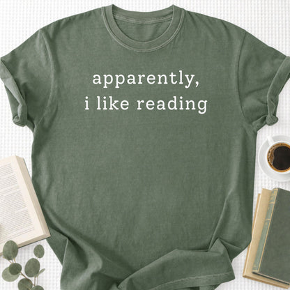 Apparently, I Like Reading Unisex T-Shirt - Book Social Club