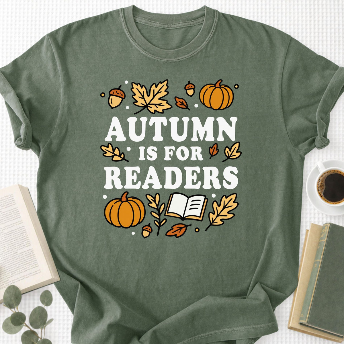 Autumn Is For Readers Unisex T-Shirt - Book Social Club