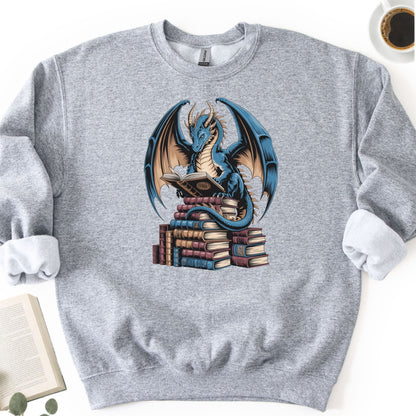 Book Dragon Fantasy Unisex Sweatshirt - Book Social Club