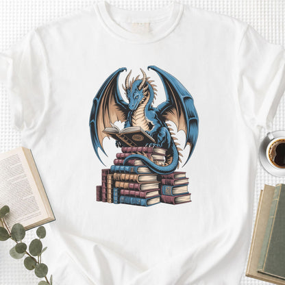 Book Dragon Fantasy Unisex T-Shirt - Book Social Club