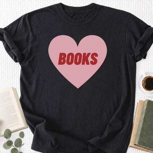 Book Heart Unisex T-Shirt - Book Social Club