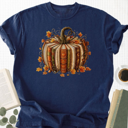 Book Pumpkin Unisex T-Shirt - Book Social Club