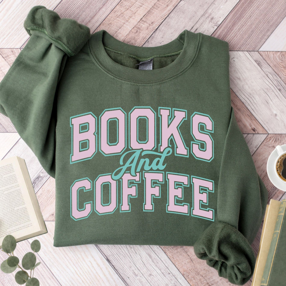Books and Coffee Unisex Sweatshirt - Book Social Club