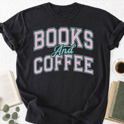Books and Coffee Unisex T-Shirt - Book Social Club