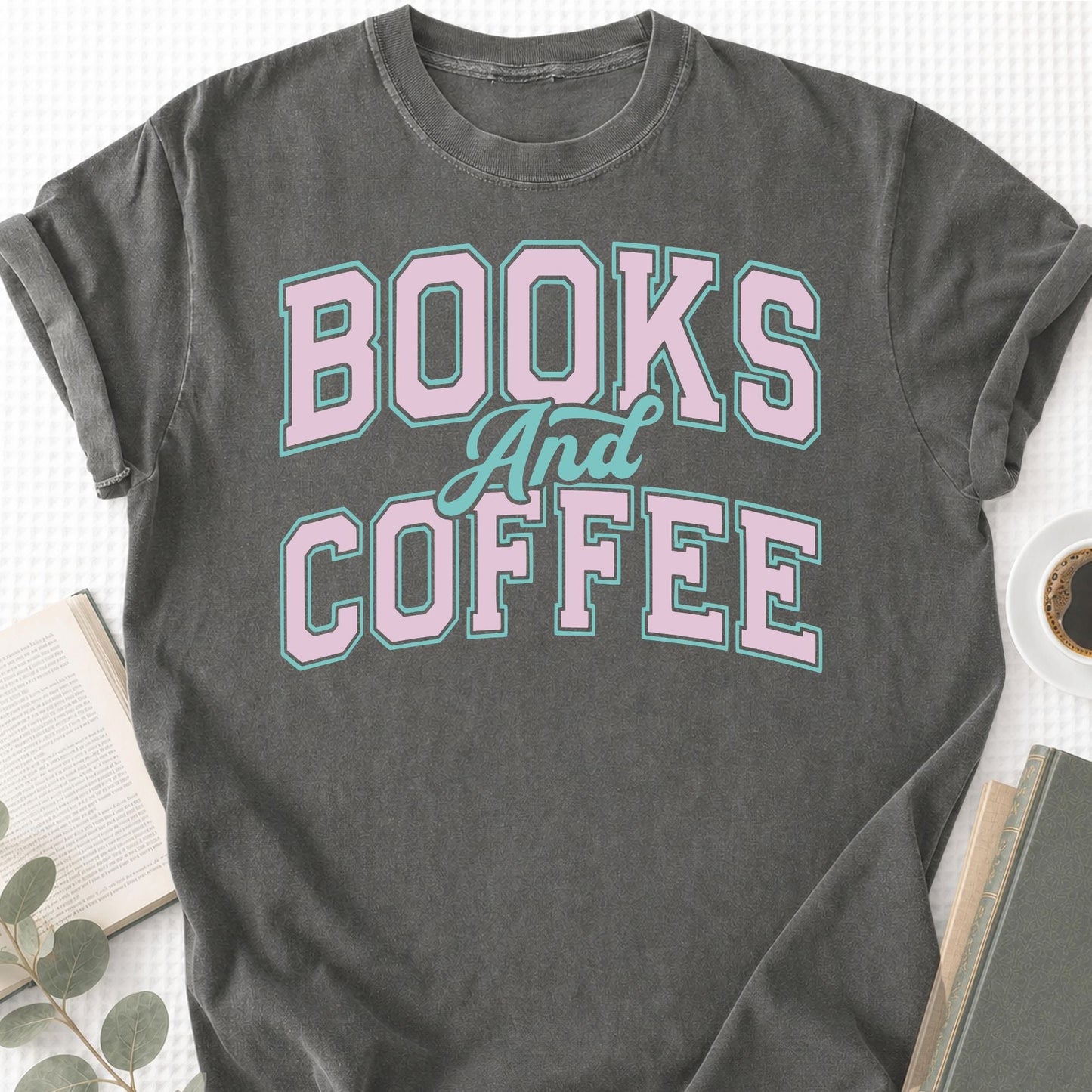 Books and Coffee Unisex T-Shirt - Book Social Club