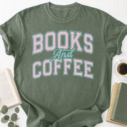 Books and Coffee Unisex T-Shirt - Book Social Club