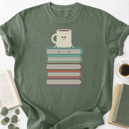 Books and Coffee Unisex T-Shirt - Book Social Club