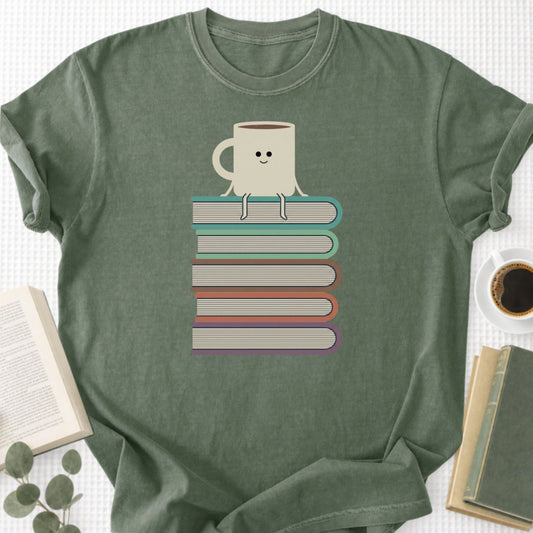 Books and Coffee Unisex T-Shirt - Book Social Club