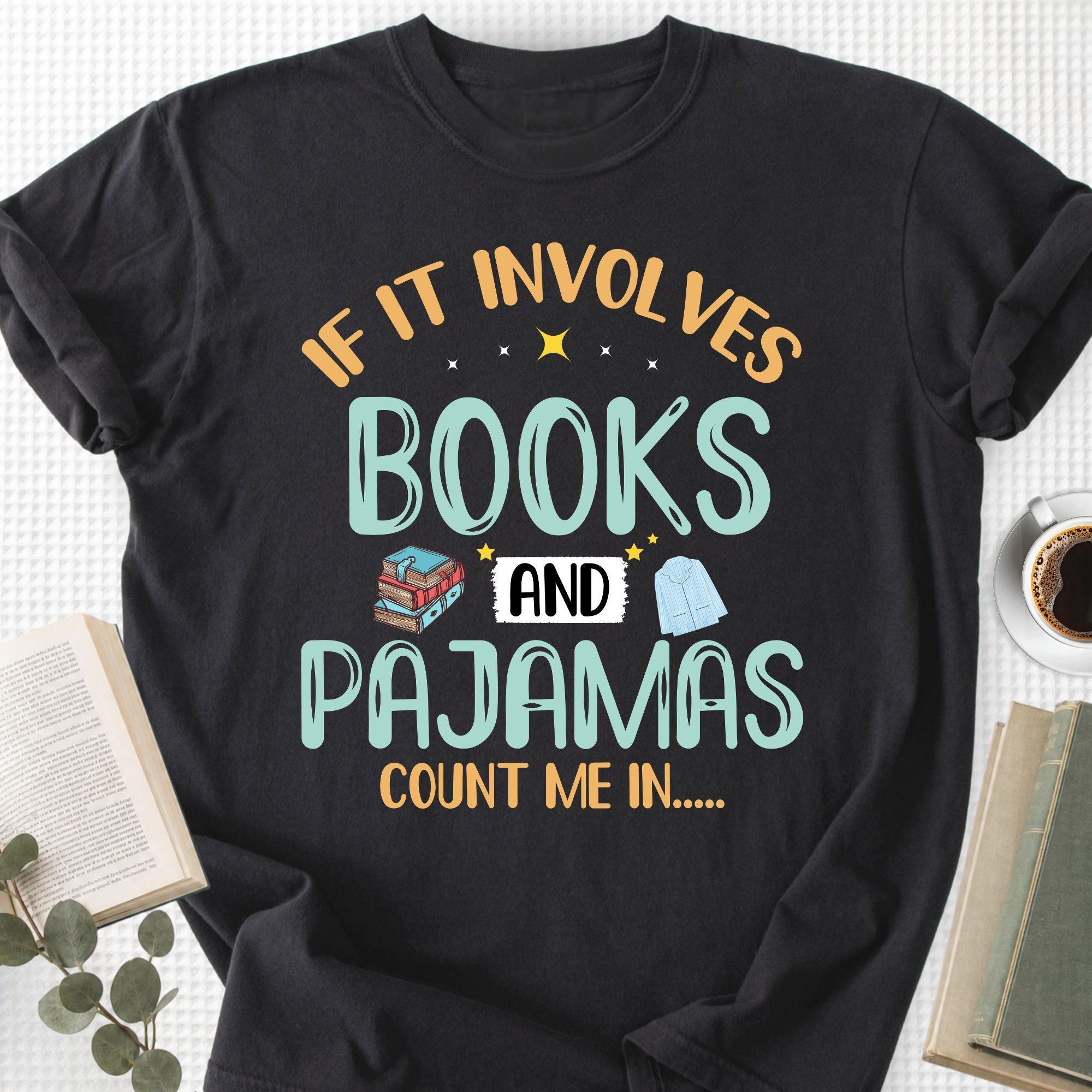Books And Pajamas Unisex T-Shirt - Book Social Club