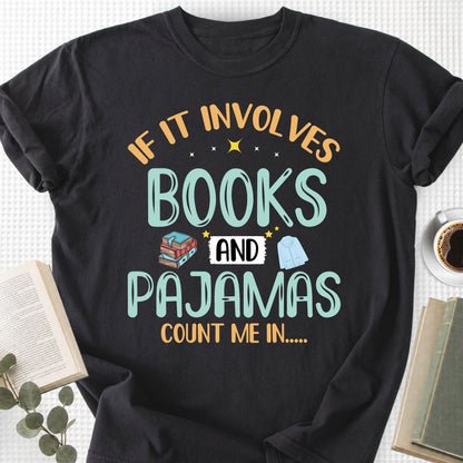 Books And Pajamas Unisex T-Shirt - Book Social Club