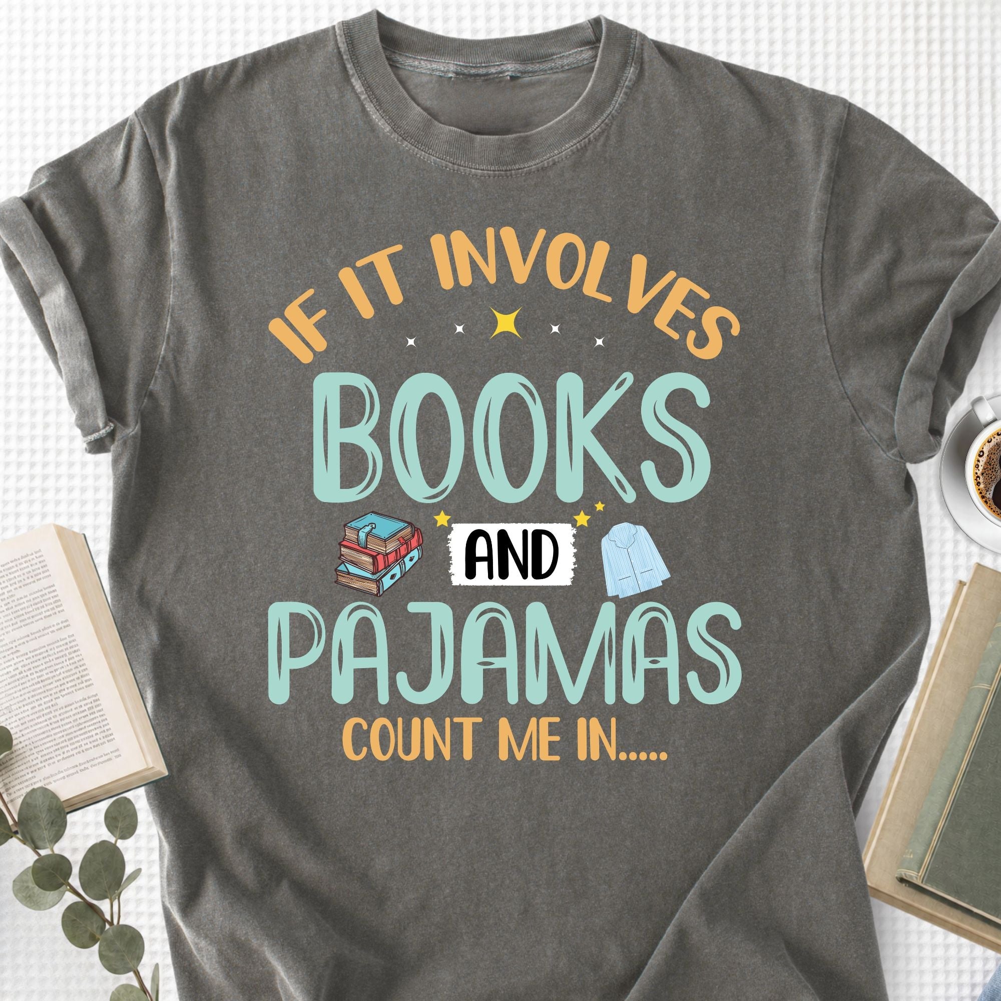 Books And Pajamas Unisex T-Shirt - Book Social Club