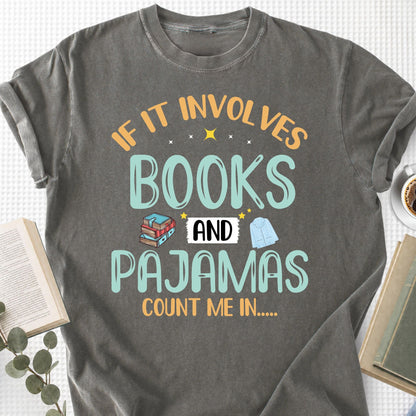 Books And Pajamas Unisex T-Shirt - Book Social Club