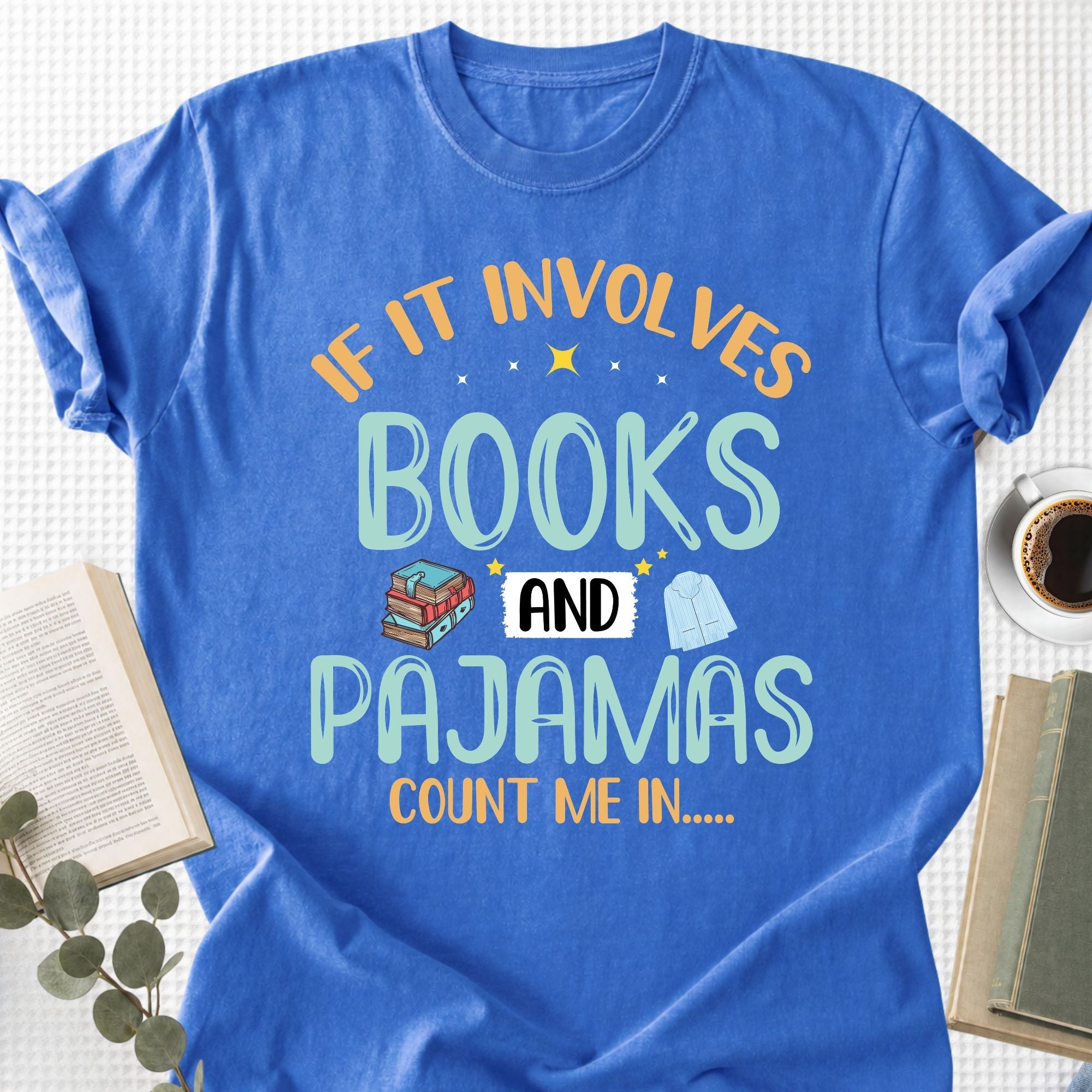 Books And Pajamas Unisex T-Shirt - Book Social Club
