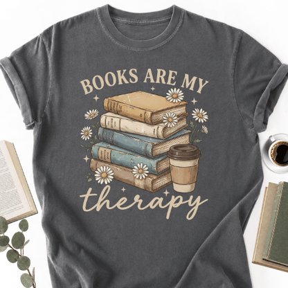 Books Are My Therapy Vintage Unisex T-Shirt, Book Lover Gift - Book Social Club