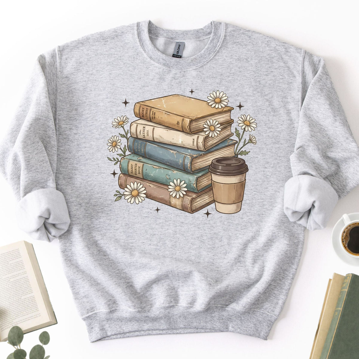 Books Coffee Daisy Unisex Sweatshirt - Book Social Club