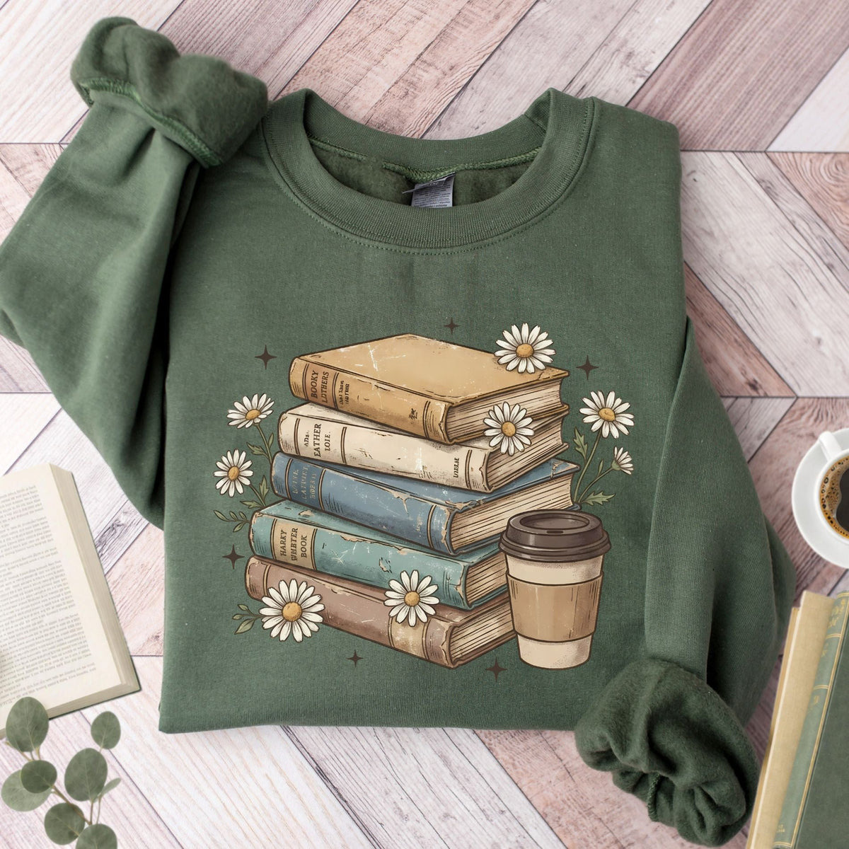 Books Coffee Daisy Unisex Sweatshirt - Book Social Club