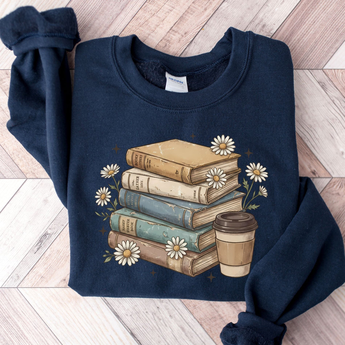 Books Coffee Daisy Unisex Sweatshirt - Book Social Club
