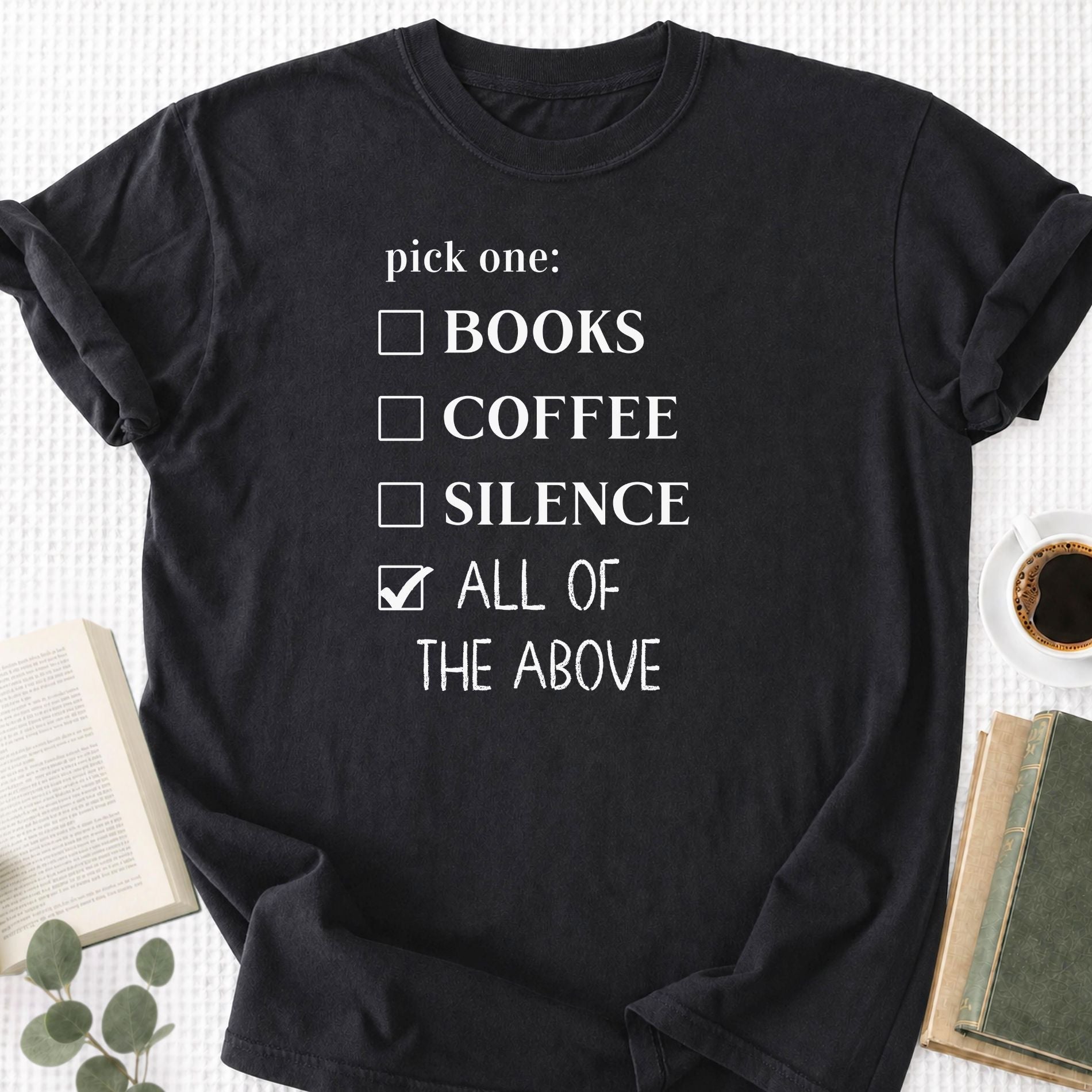 Books coffee Silence Unisex T-Shirt - Book Social Club
