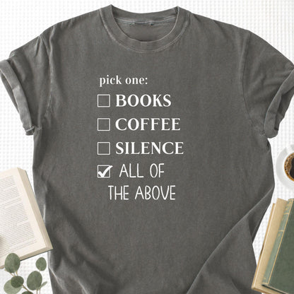 Books coffee Silence Unisex T-Shirt - Book Social Club