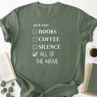 Books coffee Silence Unisex T-Shirt - Book Social Club