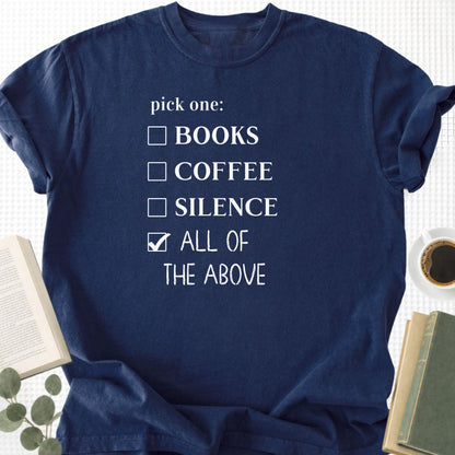 Books coffee Silence Unisex T-Shirt - Book Social Club