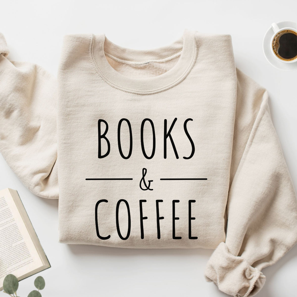 Books & Coffee Unisex Sweatshirt - Book Social Club