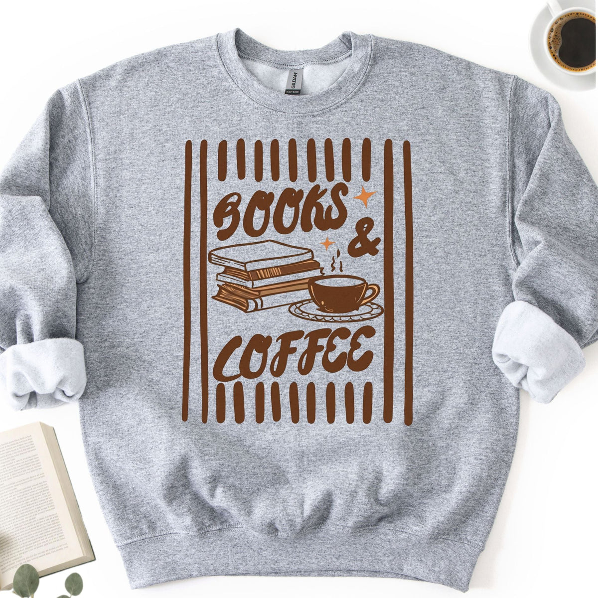 Books & Coffee Unisex Sweatshirt - Book Social Club