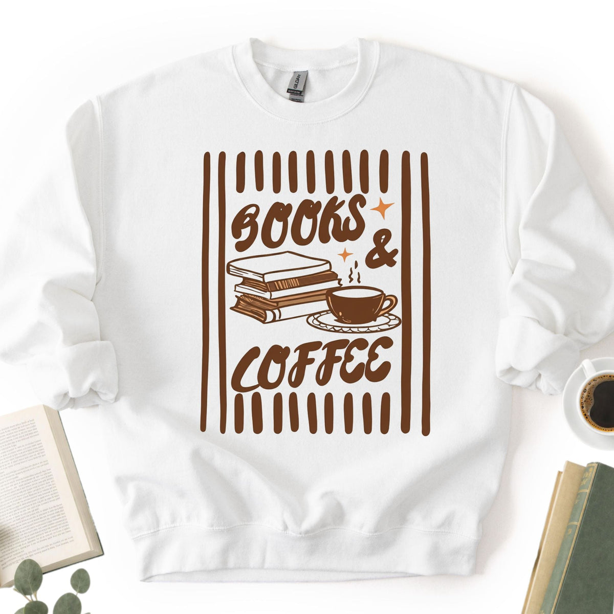 Books & Coffee Unisex Sweatshirt - Book Social Club
