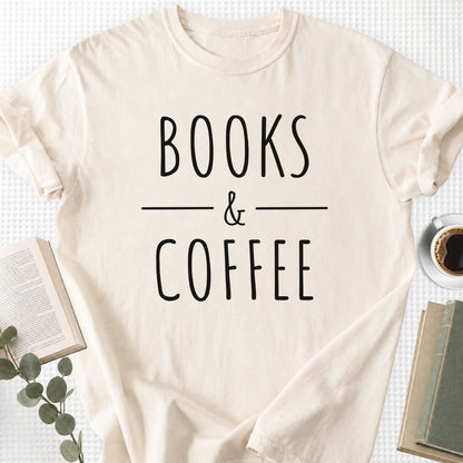 Books & Coffee Unisex T-Shirt - Book Social Club
