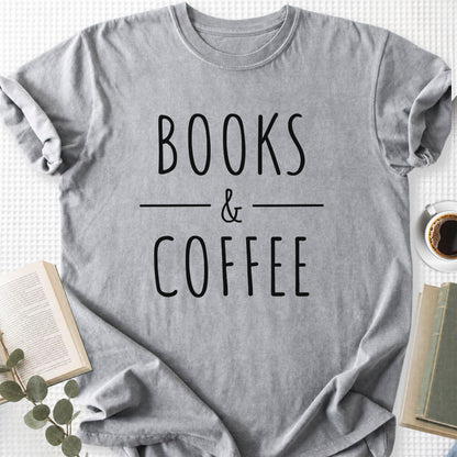 Books & Coffee Unisex T-Shirt - Book Social Club