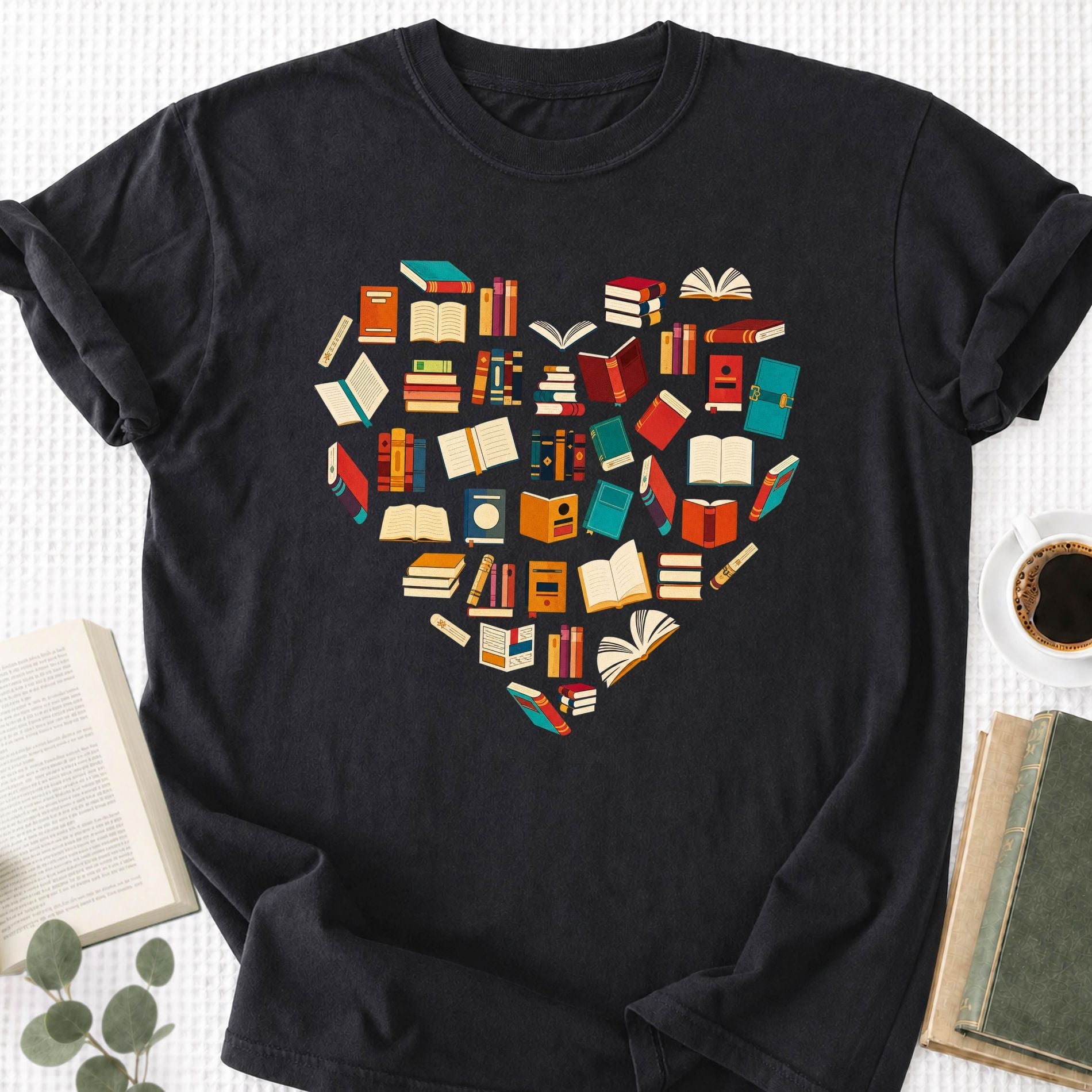Books Heart Unisex T-Shirt - Book Social Club