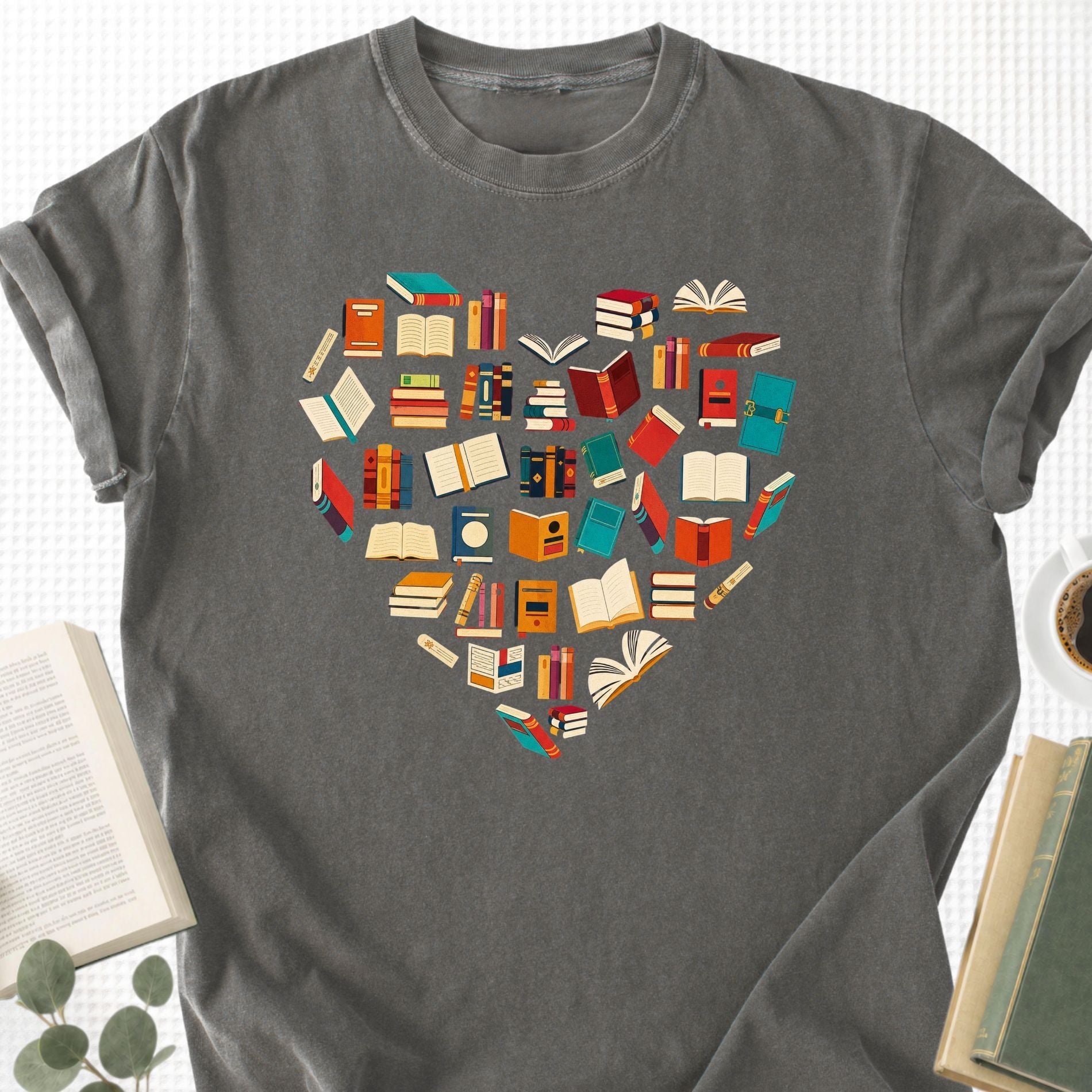 Books Heart Unisex T-Shirt - Book Social Club