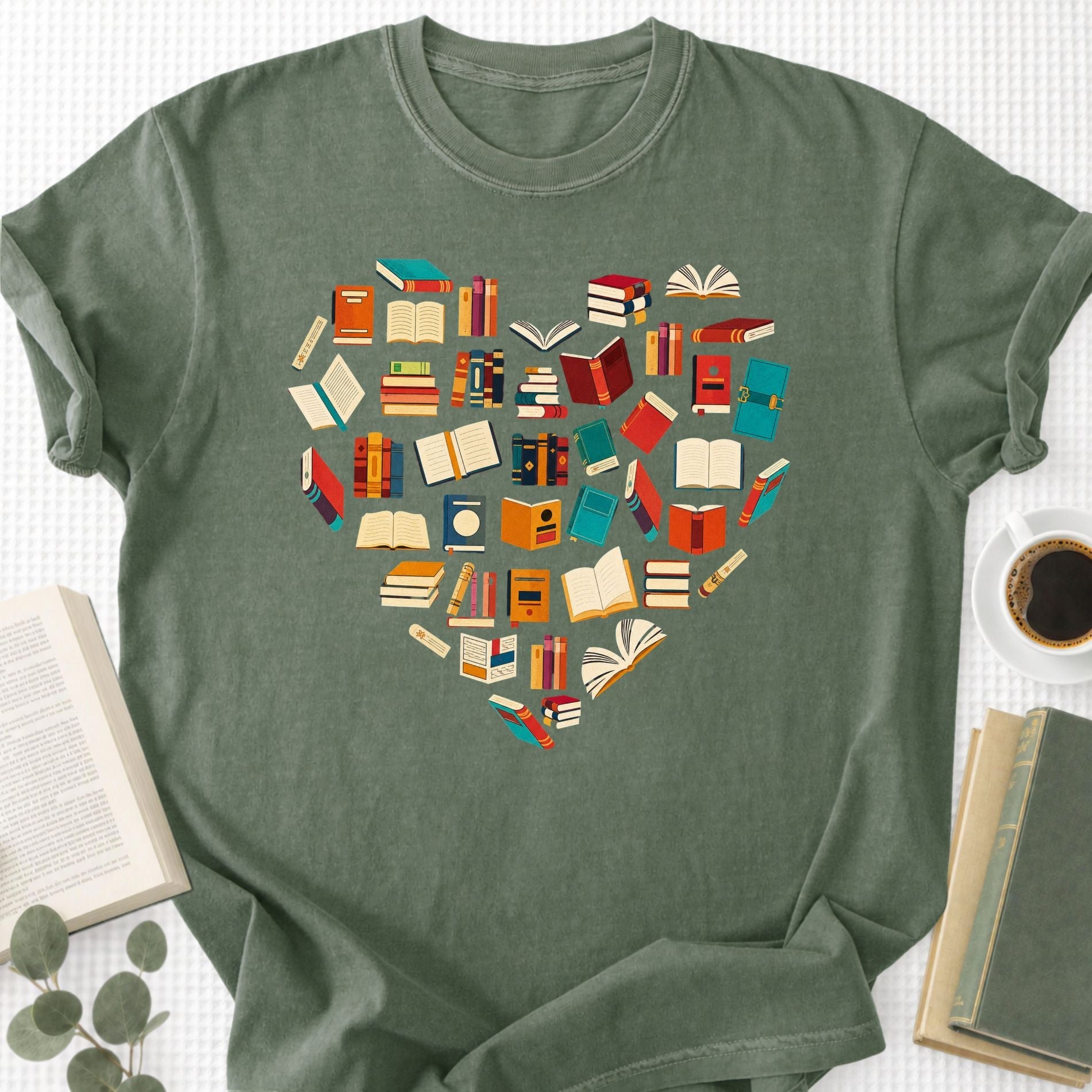 Books Heart Unisex T-Shirt - Book Social Club
