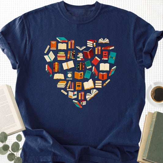 Books Heart Unisex T-Shirt - Book Social Club