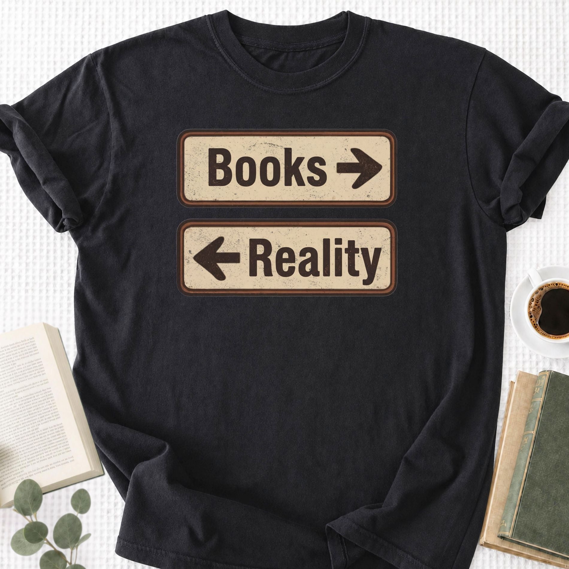 Books or Reality Unisex T-Shirt - Book Social Club