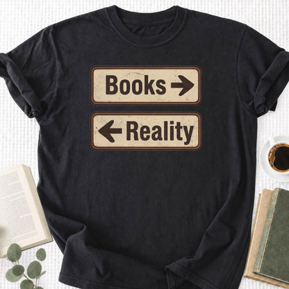 Books or Reality Unisex T-Shirt - Book Social Club