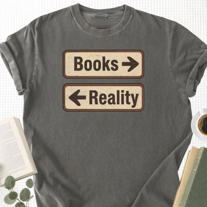 Books or Reality Unisex T-Shirt - Book Social Club