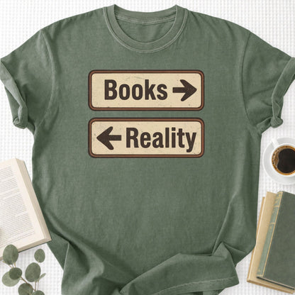 Books or Reality Unisex T-Shirt - Book Social Club