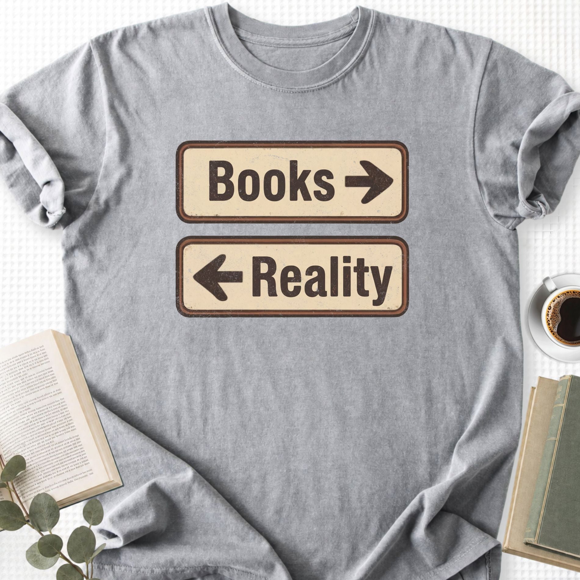Books or Reality Unisex T-Shirt - Book Social Club